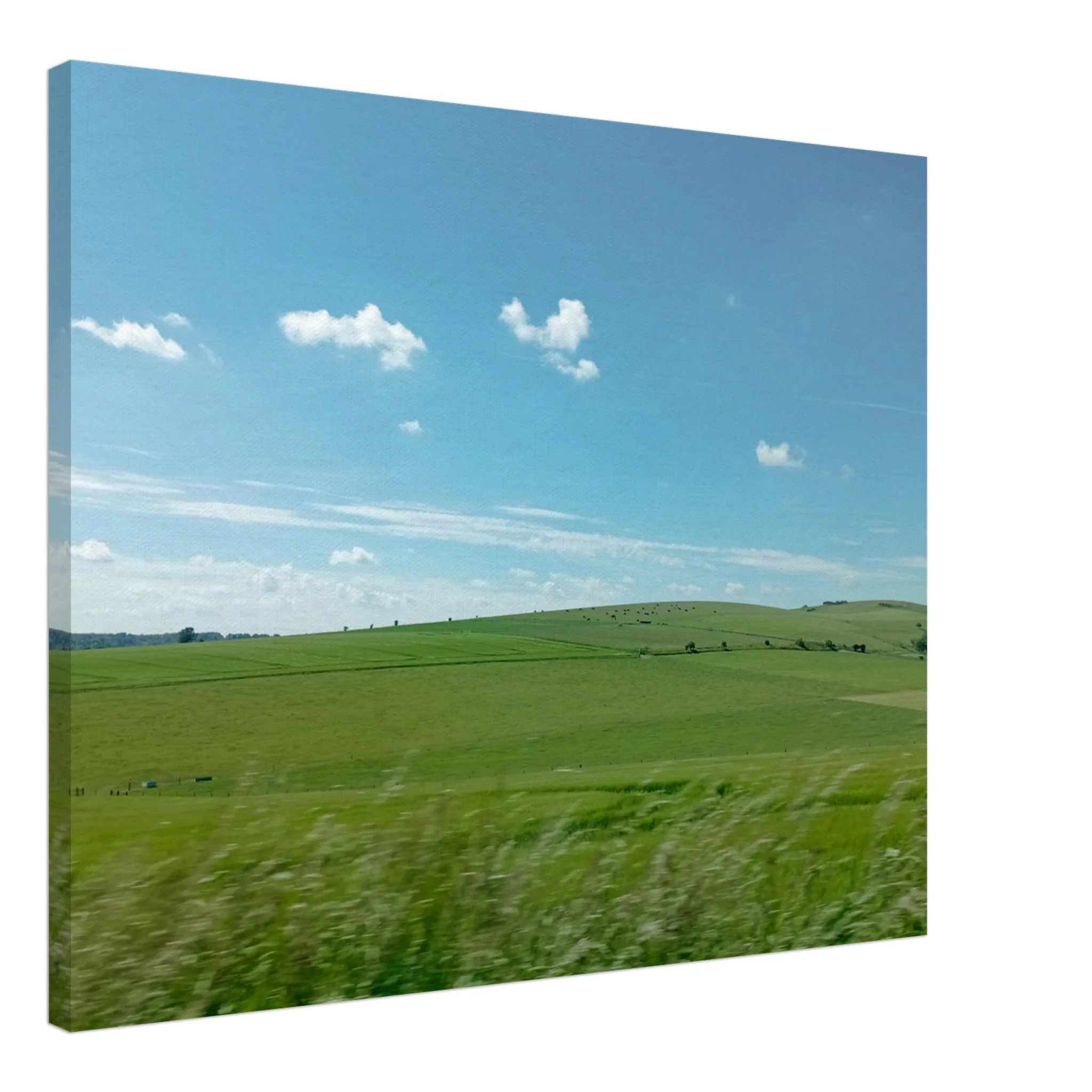 The Long Furlong West Sussex Canvas
